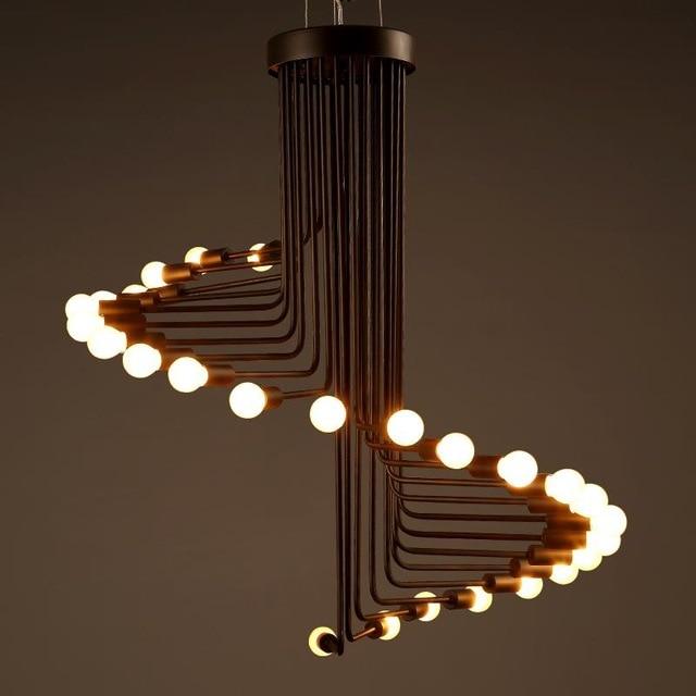 Modern Novelty Swirly Ball Chandelier