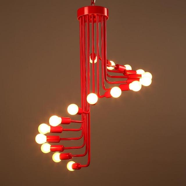 Modern Novelty Swirly Ball Chandelier