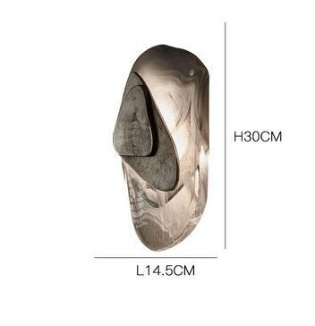 Modern Wall Sconce Lamp Shaped Crystal Stone Living Room Wall Led Hotel Creative Aisle Staircase Bedroom Bed Minimal Wall Lamp