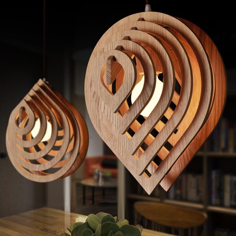 Modern Wood Pendant Light Decor