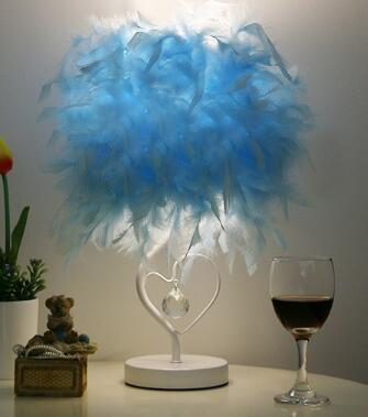 Avenila Selects Multi-Color Feather Lamp
