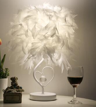 Avenila Selects Multi-Color Feather Lamp