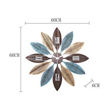 Nordic Creative Feather Wall Clock