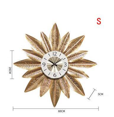 Nordic Creative Feather Wall Clock