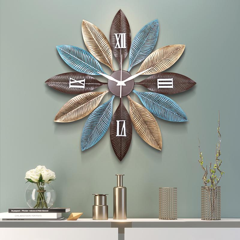 Nordic Creative Feather Wall Clock