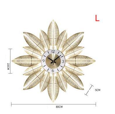 Nordic Creative Feather Wall Clock
