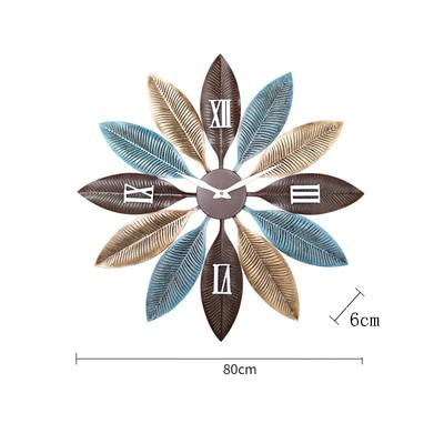 Nordic Creative Feather Wall Clock