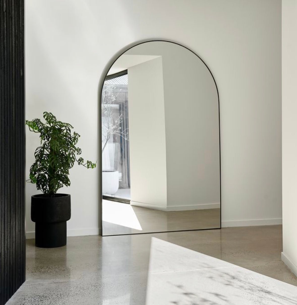 Over size aluminum Arch Mirror (3 sizes)