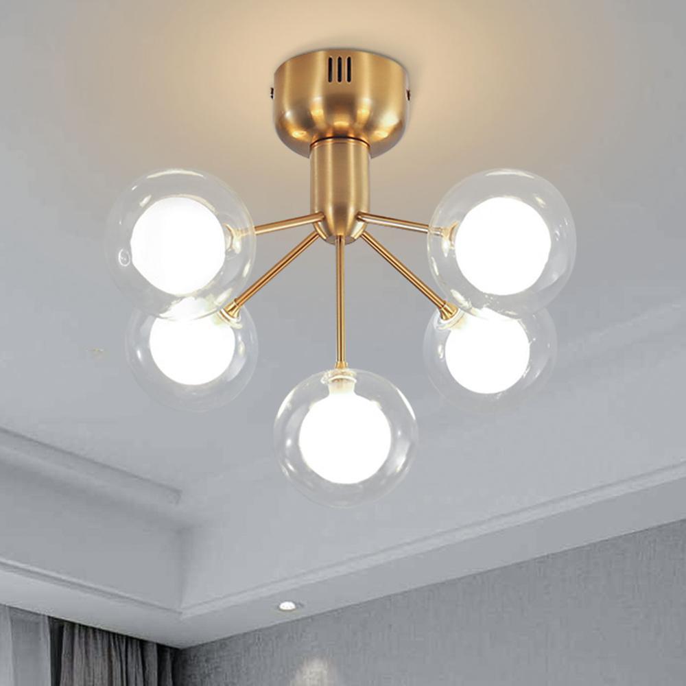 Avenila Select Gold Glass Ball Chandelier