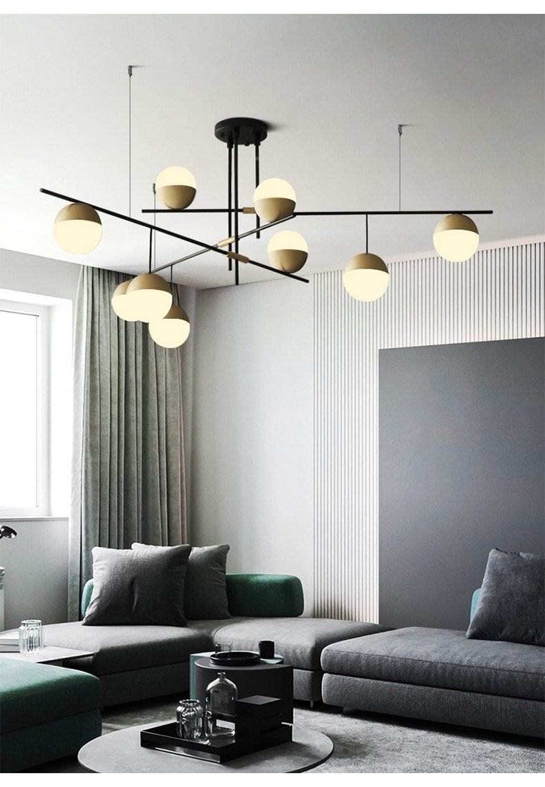 Postmodern Luxury Ball Chandelier