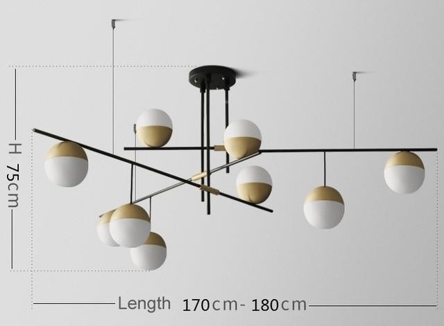 Postmodern Luxury Ball Chandelier
