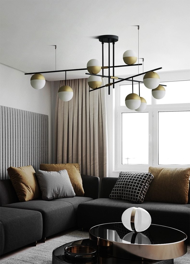 Postmodern Luxury Ball Chandelier