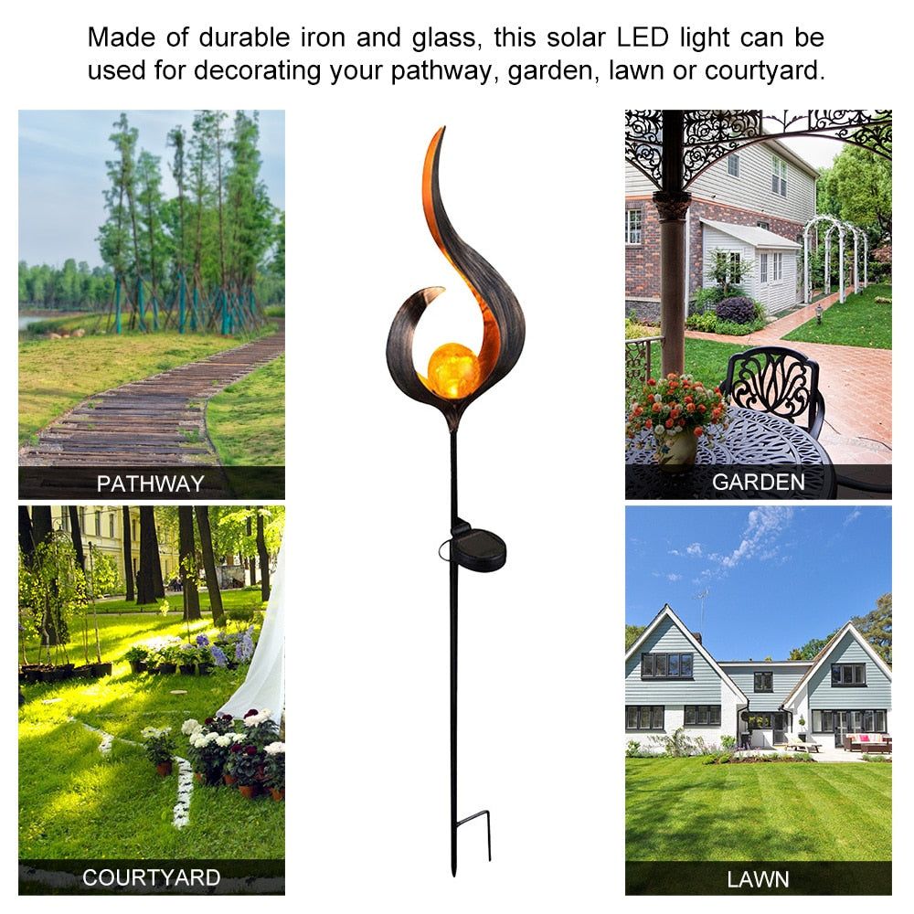 Eolete - Solar Flame Light Sun Waterproof