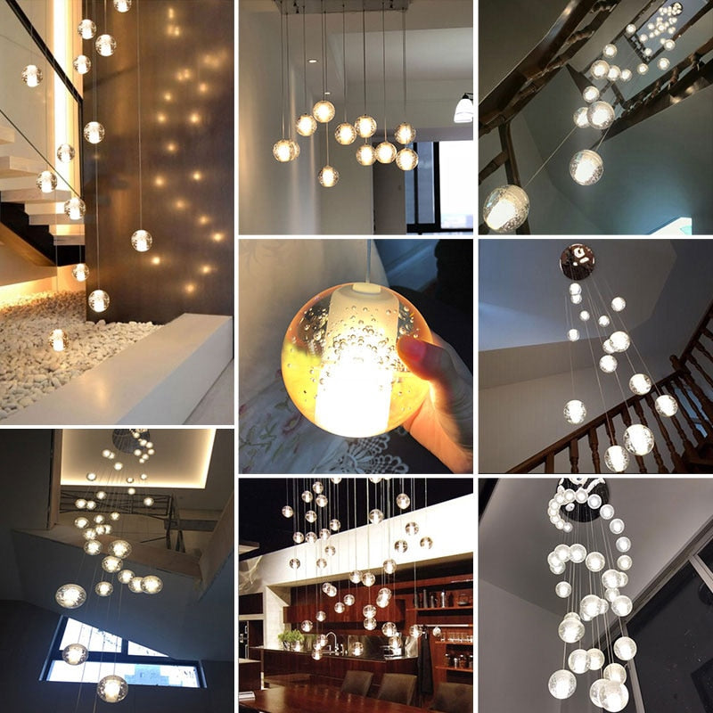 Virmys Modern Crystal Glass Pendant Light