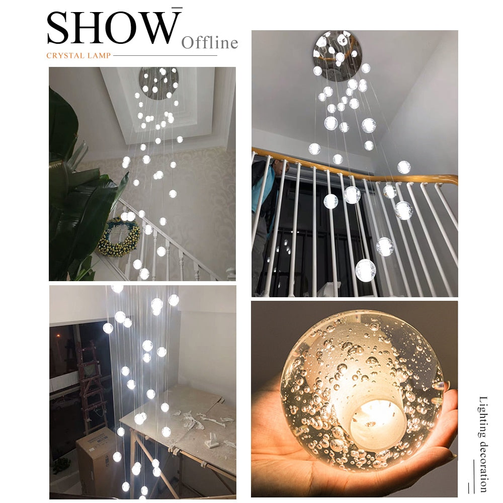 Virmys Modern Crystal Glass Pendant Light