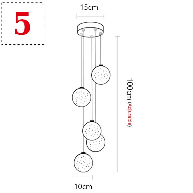 Virmys Modern Crystal Glass Pendant Light