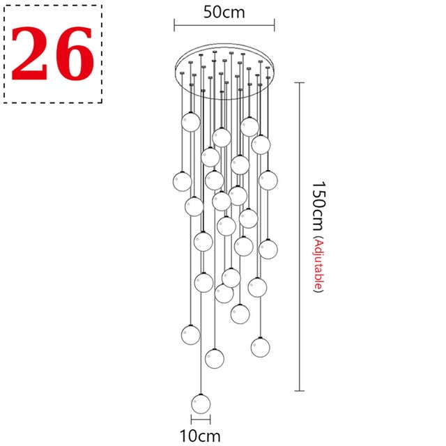 Virmys Modern Crystal Glass Pendant Light