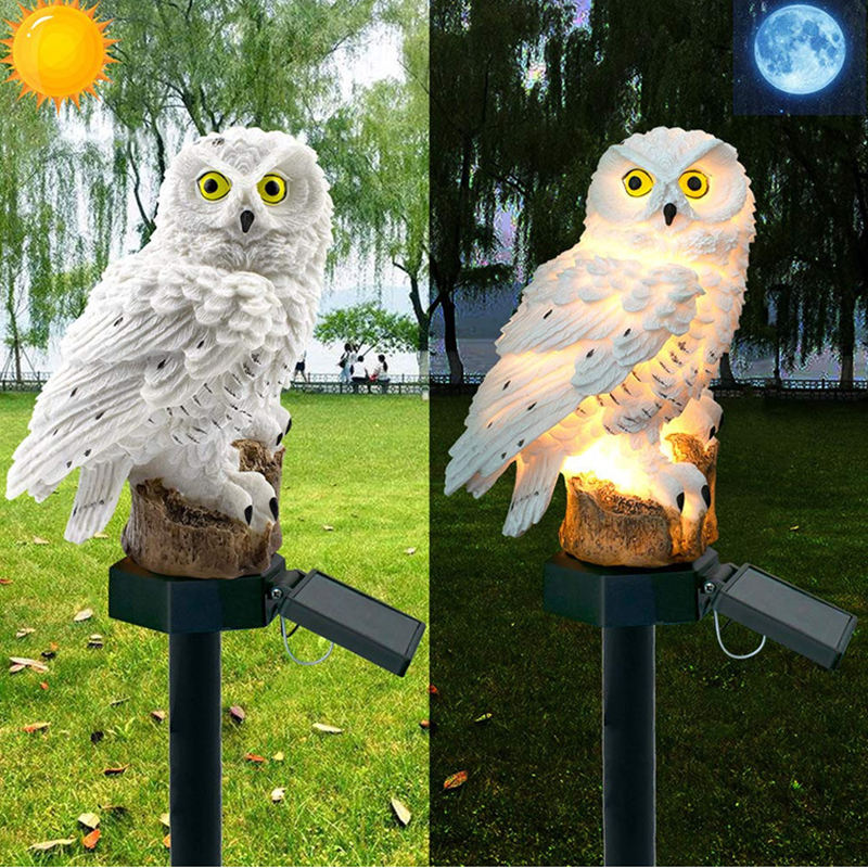 Owl Solar Power Garden Light