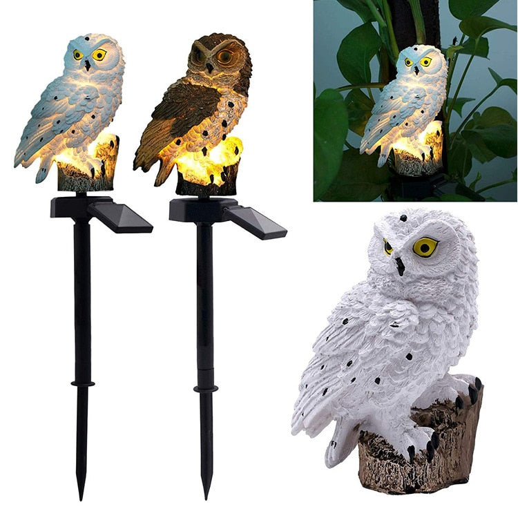 Owl Solar Power Garden Light