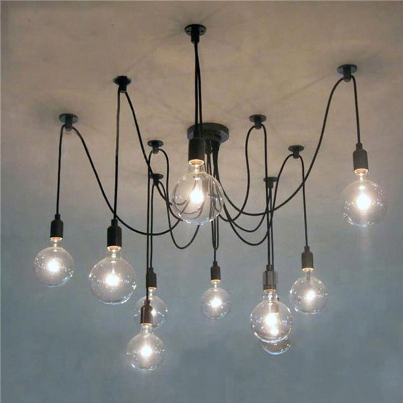LED Chandelier DIY Art Spider Ceiling Lamp