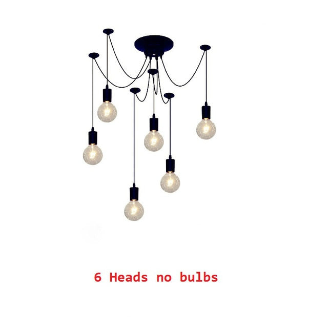 LED Chandelier DIY Art Spider Ceiling Lamp