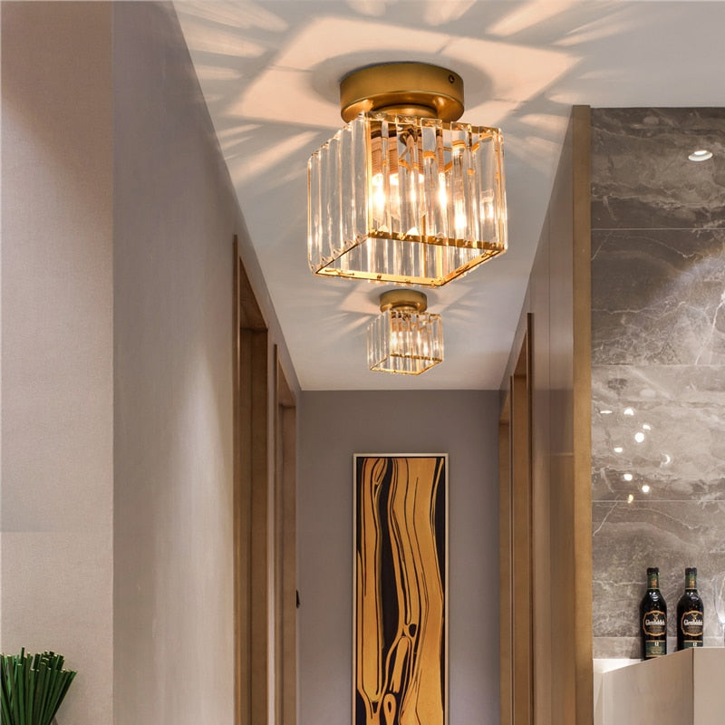 LED Crystal Lampshade Ceiling Lights