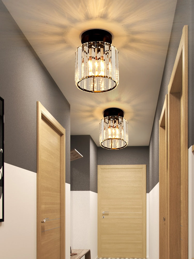 LED Crystal Lampshade Ceiling Lights