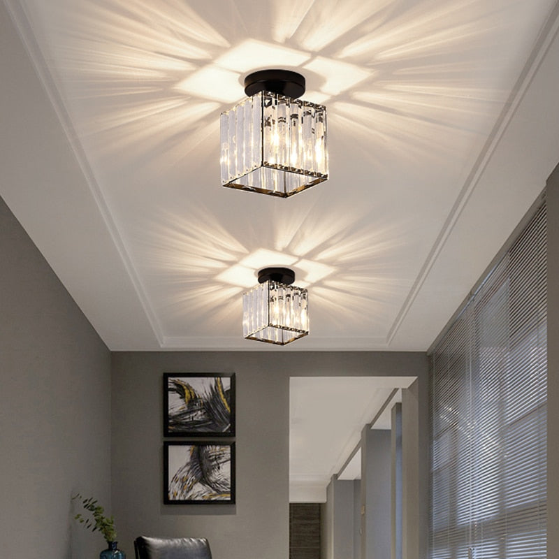 LED Crystal Lampshade Ceiling Lights