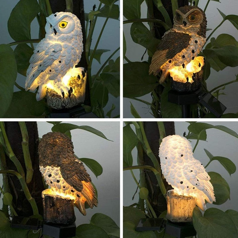 Owl Solar Power Garden Light