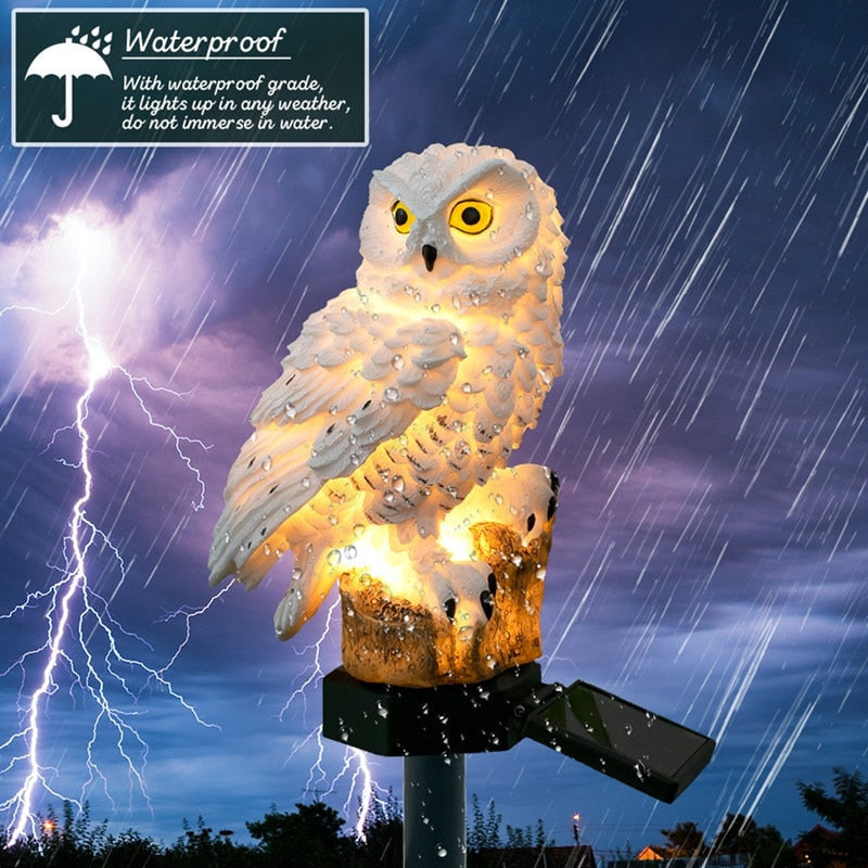 Owl Solar Power Garden Light