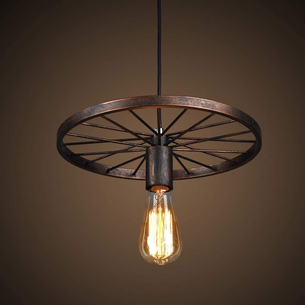 Retro Iron Wheel Decorative Accent