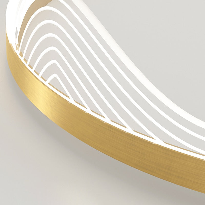 Lustre Luminaires Modern Circle Chandelier LED
