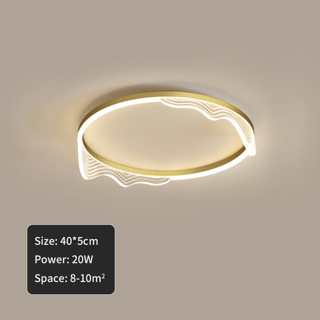 Lustre Luminaires Modern Circle Chandelier LED
