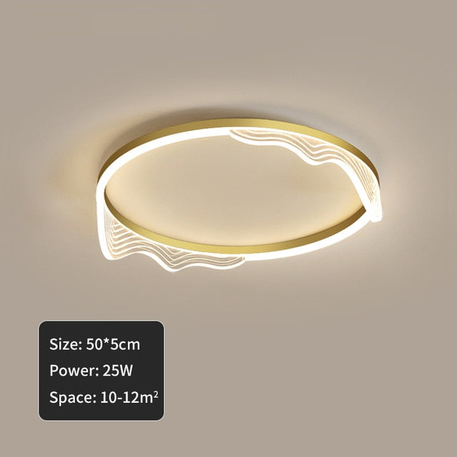 Lustre Luminaires Modern Circle Chandelier LED