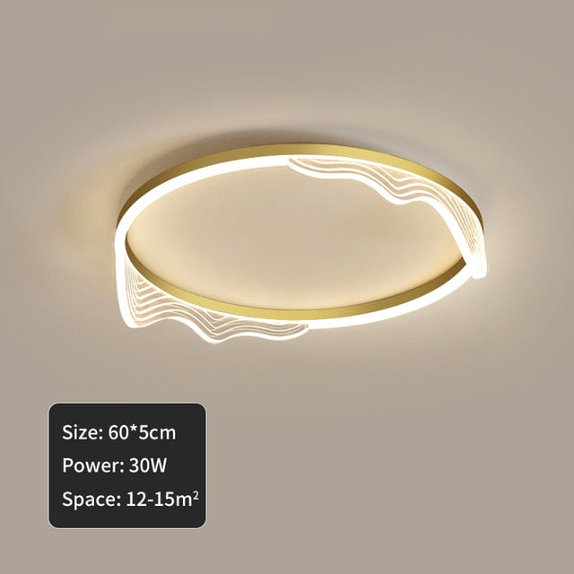 Lustre Luminaires Modern Circle Chandelier LED