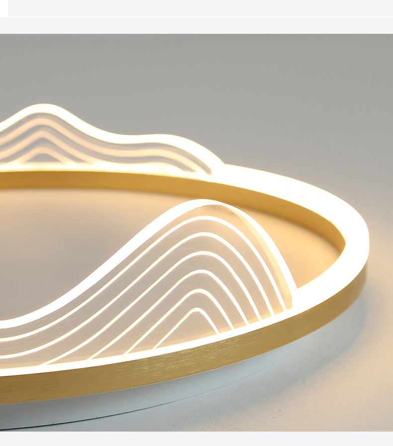 Lustre Luminaires Modern Circle Chandelier LED