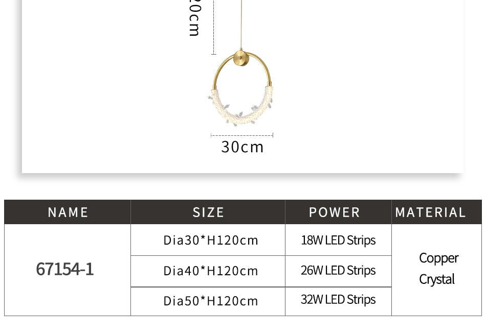Luxury Modern LED Chandelier Light