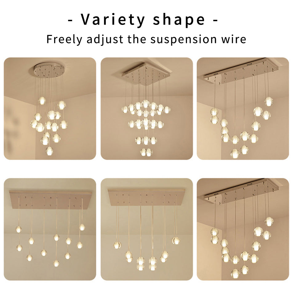 Virmys Modern Crystal Glass Pendant Light