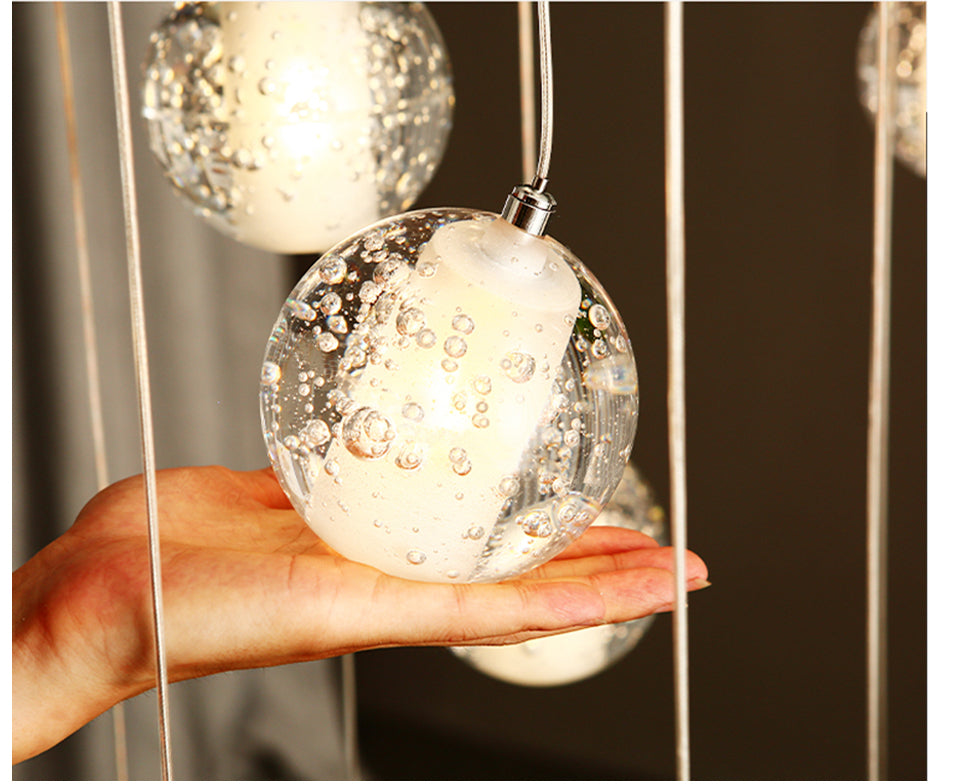 Virmys Modern Crystal Glass Pendant Light