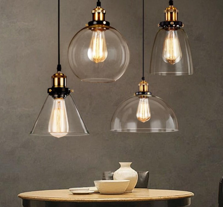 American Vintage Glass Pendant Lights