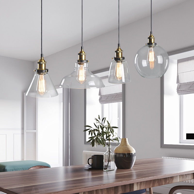 American Vintage Glass Pendant Lights
