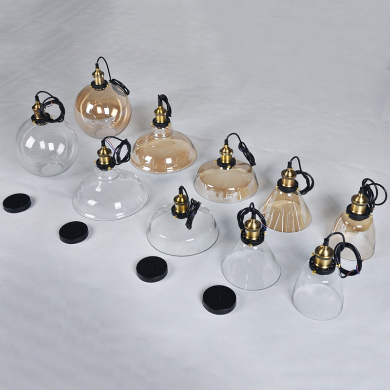 American Vintage Glass Pendant Lights