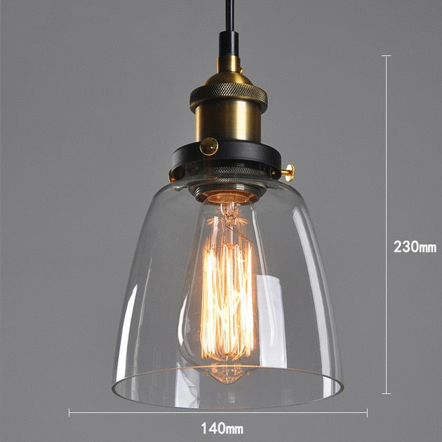 American Vintage Glass Pendant Lights