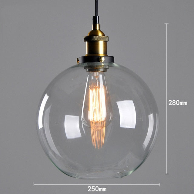 American Vintage Glass Pendant Lights