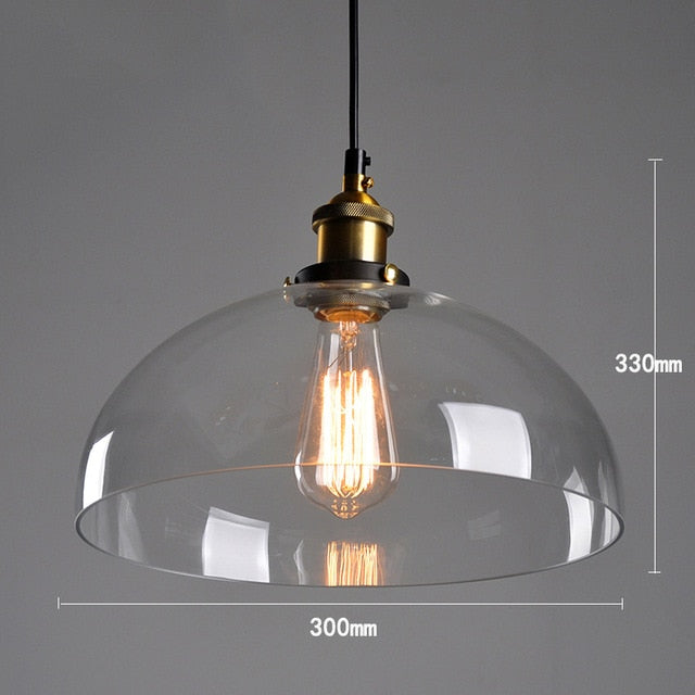 American Vintage Glass Pendant Lights