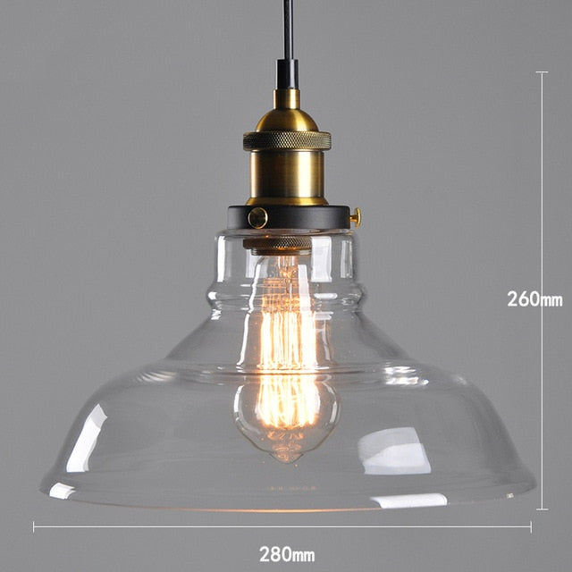 American Vintage Glass Pendant Lights