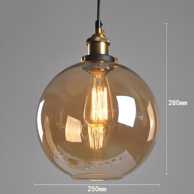 American Vintage Glass Pendant Lights
