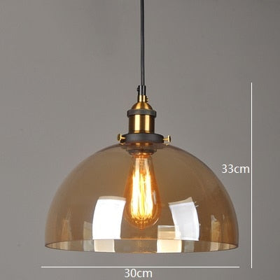 American Vintage Glass Pendant Lights