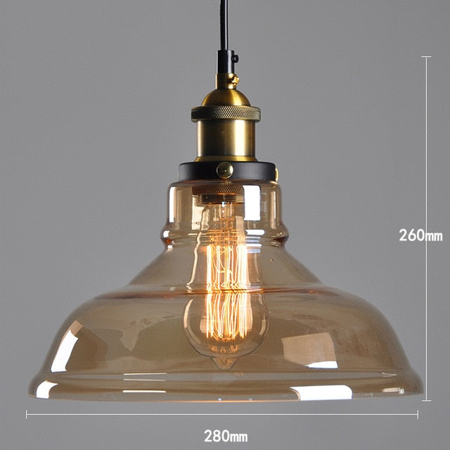 American Vintage Glass Pendant Lights