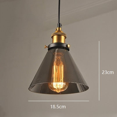 American Vintage Glass Pendant Lights
